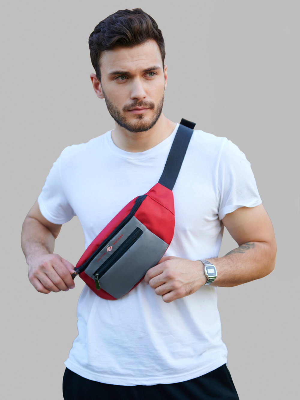 Сумка поясная Cyber Slingbag FCSM красная БЕЗ LED экрана