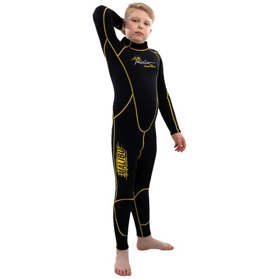 Гидрокостюм детский Marlin Malibu Junior 2,5 мм черно-желтый