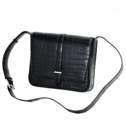 Сумка через плечо Hermes Steve Light Junior из кожи крокодила