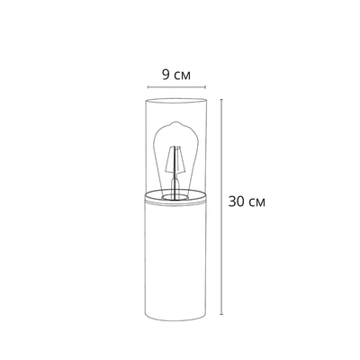 Ландшафтный светильник Arte Lamp WAZN A6218FN-1BK, 1хE27