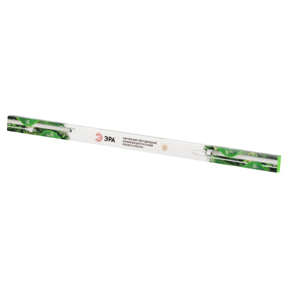 Светильник для растений фитолампа светодиодная линейная ЭРА GREEN LINE FITO-10W-Т5-PFR-Slim-GR полного спектра 10 Вт | Линейные фито светильники