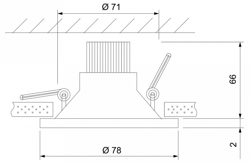 Встраиваемый светильник Elektrostandard 15266/LED a055718