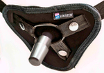 Страпон-трусики с корсетом на шнуровке Vac-U-Lock Uni Strap (Цвет: черный)