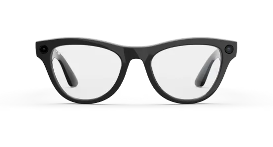 Умные очки Ray-Ban Meta Skyler Gen 2, глянцевая чёрная оправа, линзы с фильтром Blue Light