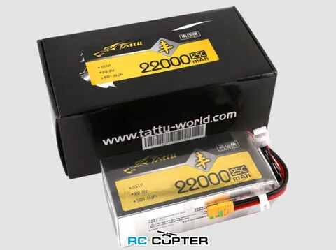 АКБ Gens Ace Tattu AGRI 22000mAh 22.8V HV 25C 6S1P Lipo Soft Pack XT90-S