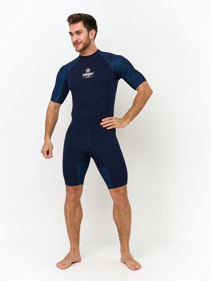 Короткий гидрокостюм Sargan Sport 1011/BL 2 мм синий микс