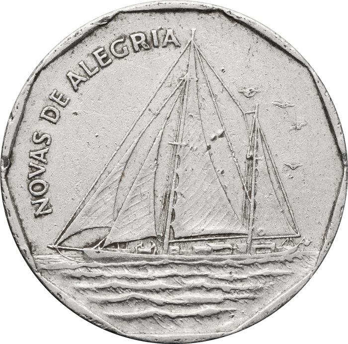 20 эскудо 1994 Кабо-Верде (Корабли) Novas de Alegria