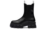 PRADA Monolith 55mm Ankle Boot Black Brushed Leather Women"s