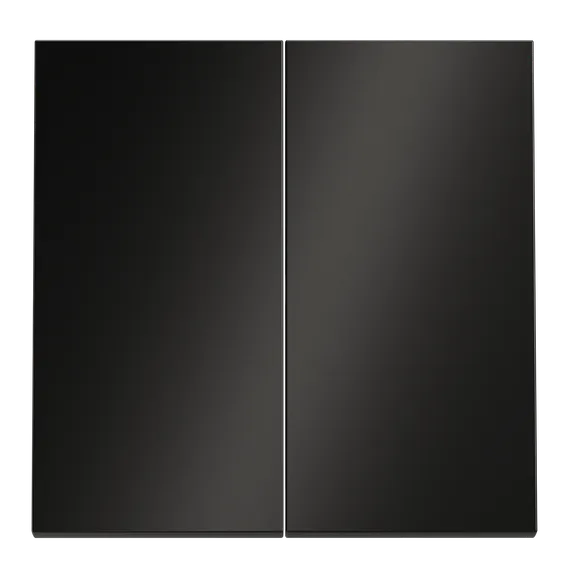 Клавиши для выключателя/переключателя двухклавишного Voltum S70 Metal Антрацит VLSM000312