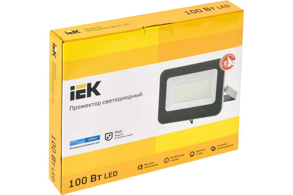 Прожектор LED СДО-100w 6500К 9000Лм IP65 IEK LPDO701-100-K03