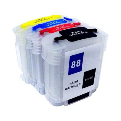 Набор картриджей ПЗК (88/9385/9386/9387/9388) для HP OfficeJet Pro K550/K5400 with / chip/ 4шт (БЕЗ ЧЕРНИЛ) Yuxunda