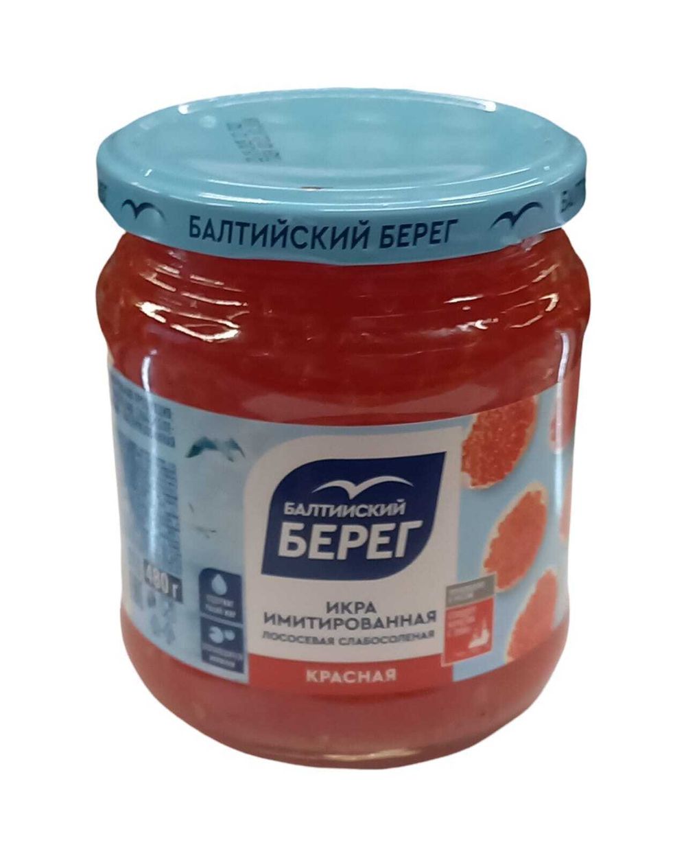 Икра БАЛТИЙСКИЙ БЕРЕГ красная лососевая ст/б 480г