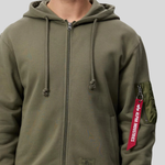 Толстовка Alpha Industries Utility Pocket Full Zip Up OG-107 Green (Зеленый)