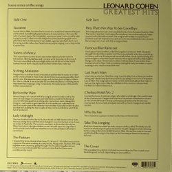 Виниловая пластинка Leonard Cohen - Greatest Hits LP