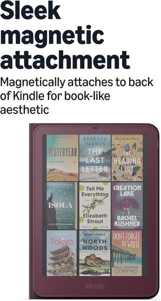 Оригинальный чехол для Amazon Kindle Paperwhite/Colorsoft Signature Edition 2026 Slim Premium Leather Cover, Фиолетовый | Fig