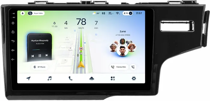 Магнитола для Honda Fit 3 2013-2020 - Teyes CC4L монитор 9" IPS, Android 14, Быстрая, Snapdragon 662, CarPlay, 4G SIM-слот