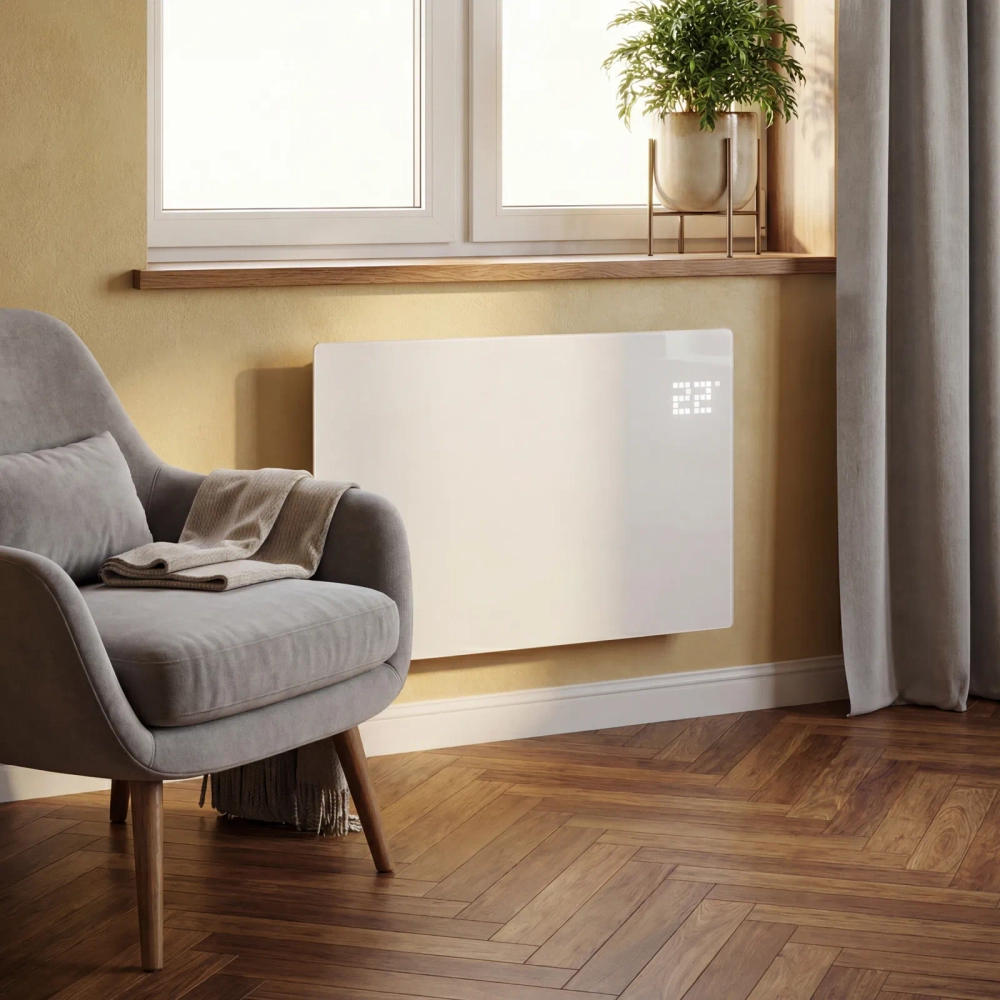 Конвектор электрический 1500 Вт Denzel OptiPrime-1500 Wi-Fi, тачскрин, цифровой термостат (98122)