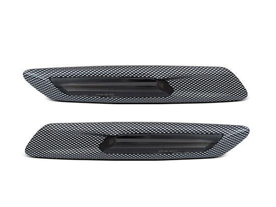 Светодиодные динамические боковые указатели поворота CARBON SMOKE LED для BMW F10/F11 10-13