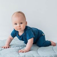 Боди с коротким рукавом "Индиго" 0+