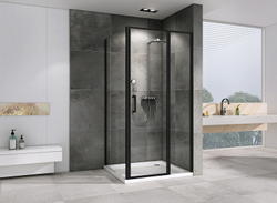 Душевой уголок Abber Sonnenstrand 120x85 AG04120BS-S85B профиль Черный стекло прозрачное