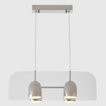 Подвесной светодиодный светильник Crystal Lux ELEMENT SP24W LED CHROME