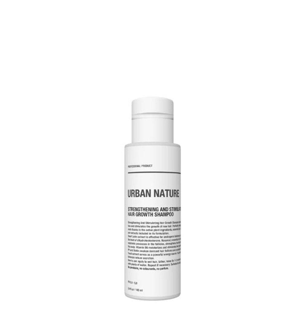 Шампунь Urban Nature STRENTHENING AND STIMULATING HAIR GROW Укрепляющий для стимуляции роста волос