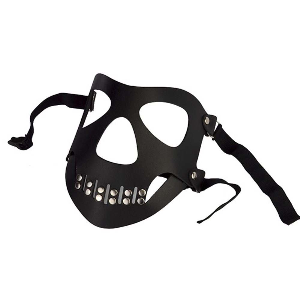Черная маска с пряжками Череп Sitabella BDSM Accessories 3413-1