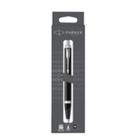 Шариковая ручка Parker IM Metal Black CT лак матовый, стержень: M, цвет чернил: black, в подарочной упаковке.