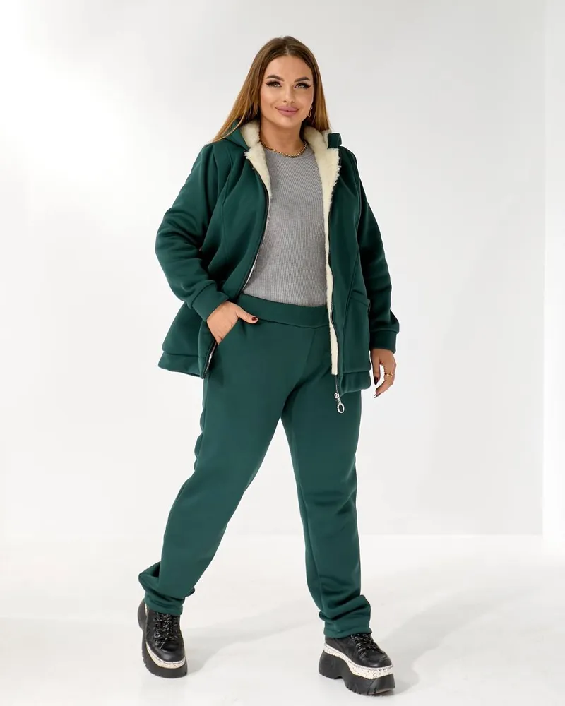 Костюм с мехом УК-5478-3 Фабрика Моды
