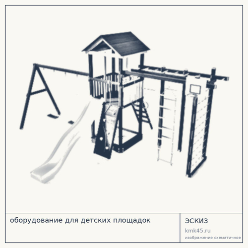 Детская игровая площадка из дерева — от 296 000 ₽