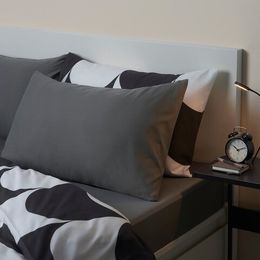Простыня на резинке IKEA BRUKSVARA (БРУКСВАРА), Темно-серый, 150х200 см