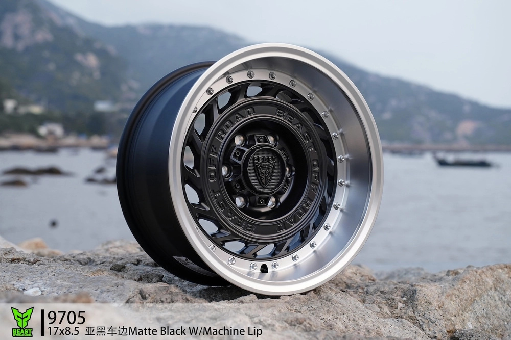 Диск колёсный литой BEAST OFFROAD 9705 R17 8,5 ЕТ0 Matte Black Machine Lip