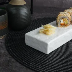 Блюдо прямоугольное 34*8 см h3,5 см брусок для закусок White Matt Panasia P.L. Proff Cuisine [1]