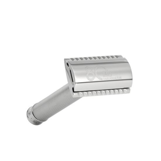 Т-образная бритва MUEHLE TRADITIONAL, R 89 юбилейная, сталь, closed comb