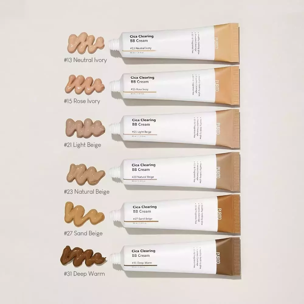 BB-крем для чувствительной кожи с экстрактом центеллы Purito Cica Clearing BB Cream — тон 21