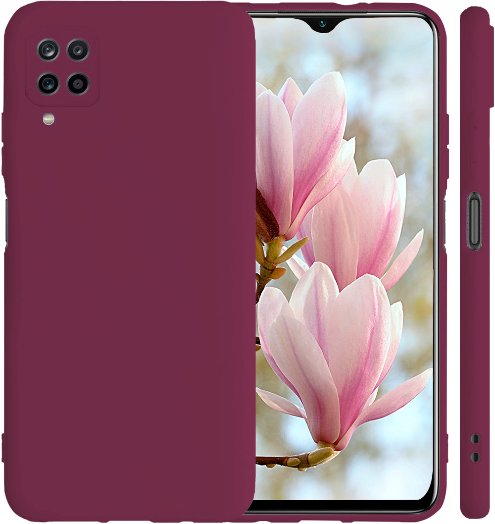 Мягкий Soft Touch чехол из силикона для SAMSUNG GALAXY A12 / M12 с бархатной подкладкой