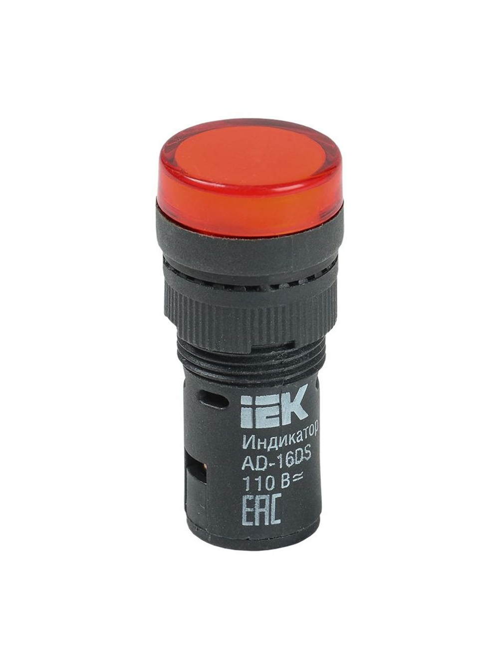 Лампа светосигнальная AD16DS d16мм 24В AC/DC красн. KARAT IEK BLS10-ADDS-024-K04-16