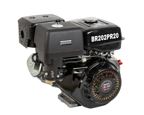 Двигатель бензиновый "BRAIT" BR202PR20 (6,5 л.с., пониж. редуктор и автомат. сцеп)