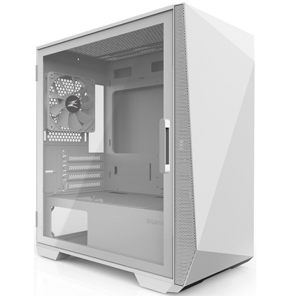 Корпус Midi-Tower Zalman Z1 Iceberg White, mATX, боковое стекло, белый
