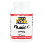 Natural Factors, витамин C, 500 мг, 90 таблеток