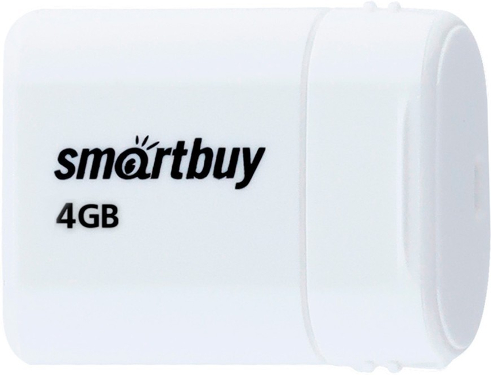 USB флеш накопитель Smartbuy 4GB Lara (SB4GBLara-W) белый