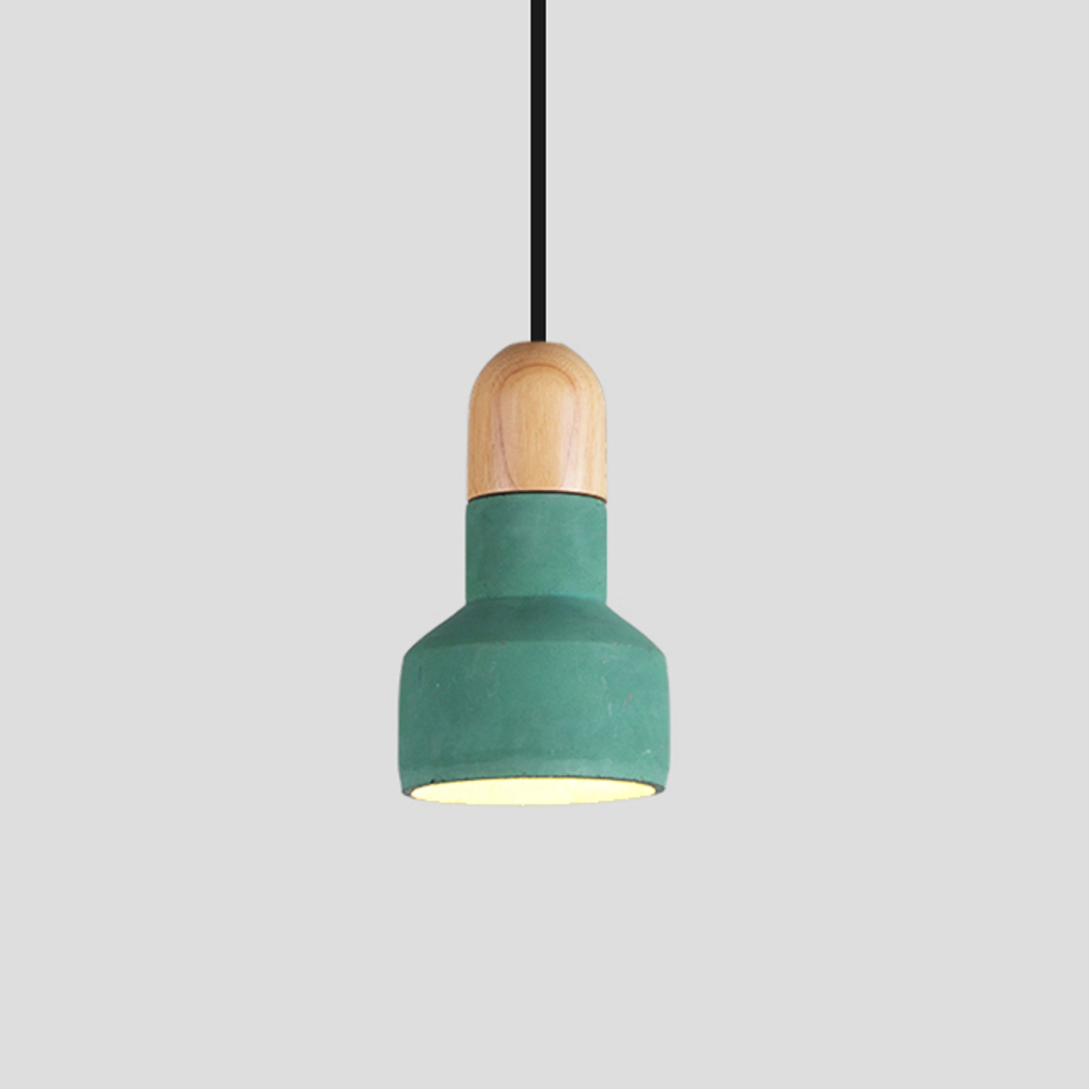 Подвесной дизайнерский светильник  QIE BAMBOO от Bentu Design (зеленый)