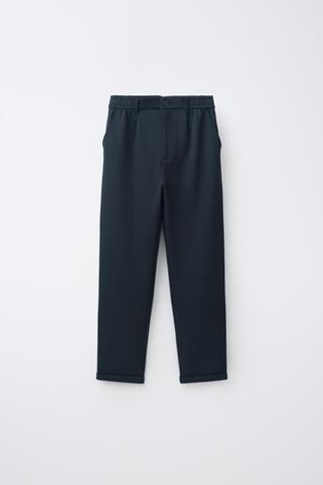 ZARA БРЮКИ RELAXED COMFORT, МОРСКОЙ СИНИЙ