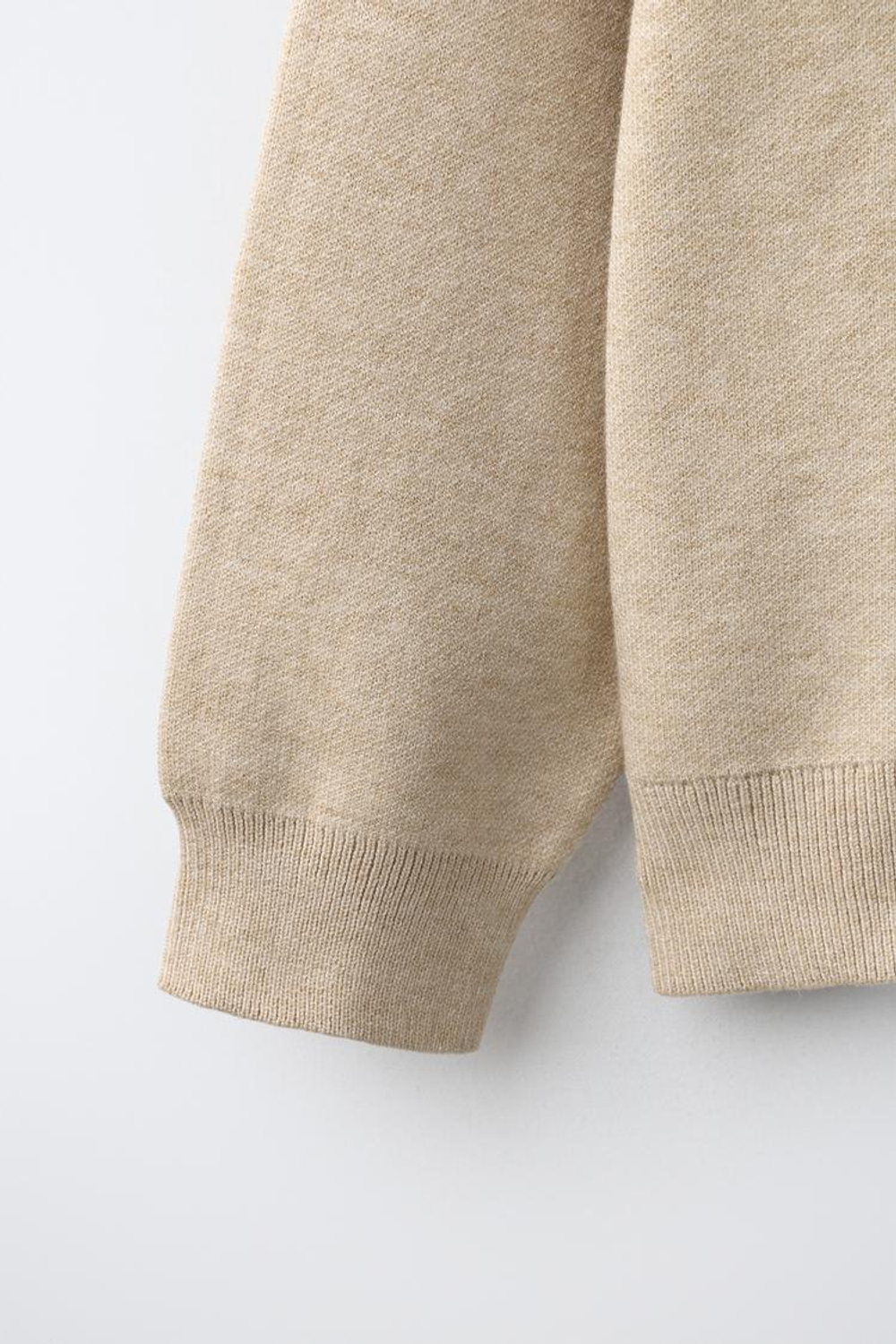 ZARA ОДНОТОННЫЙ СВИТЕР, РЫЖЕВАТО-КОРИЧНЕВЫЙ