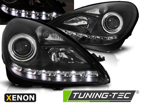 Фары передние DAYLIGHT BLACK для MERCEDES R171 SLK 04-11