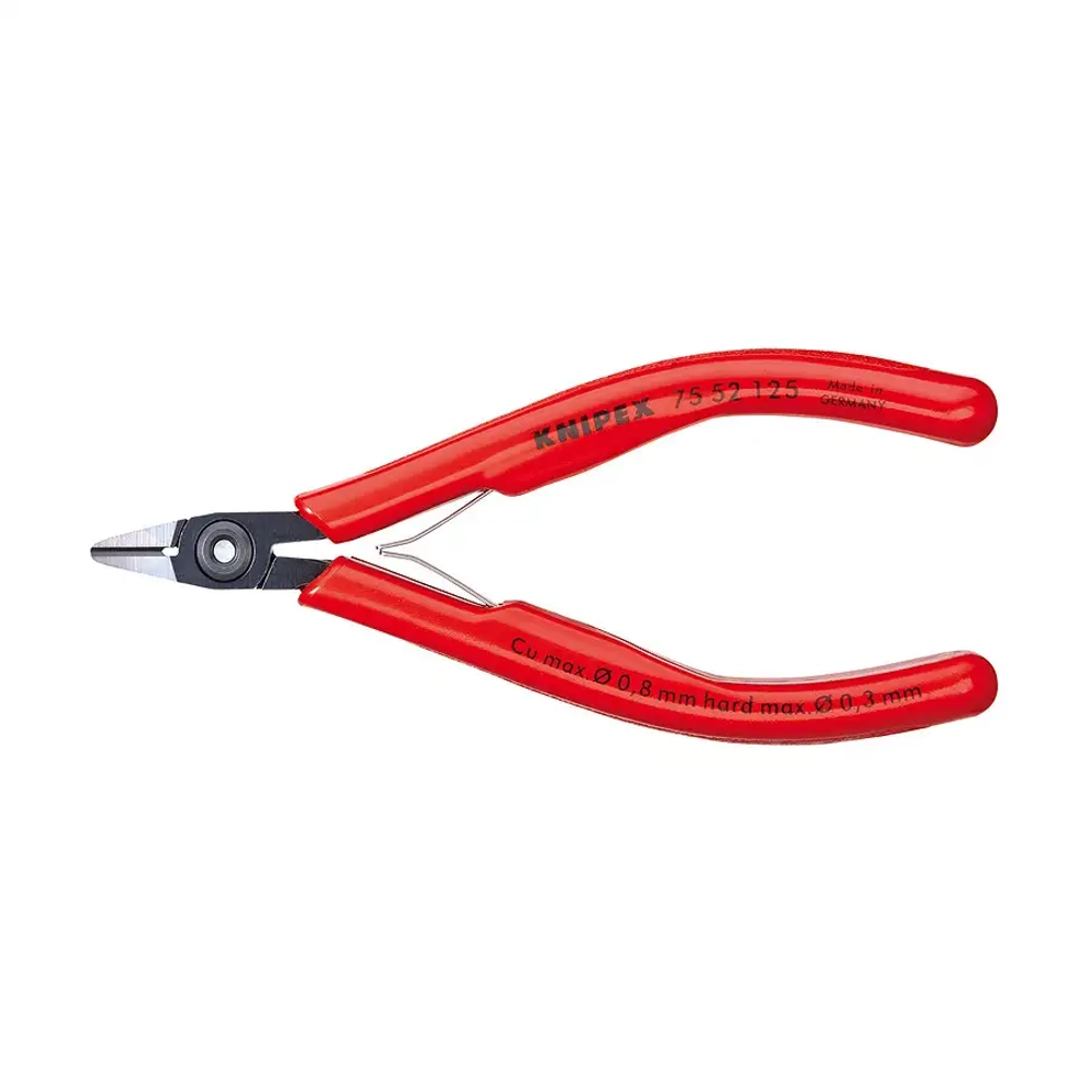 Кусачки боковые для электроники чернёные 125 мм Knipex 75 52 125