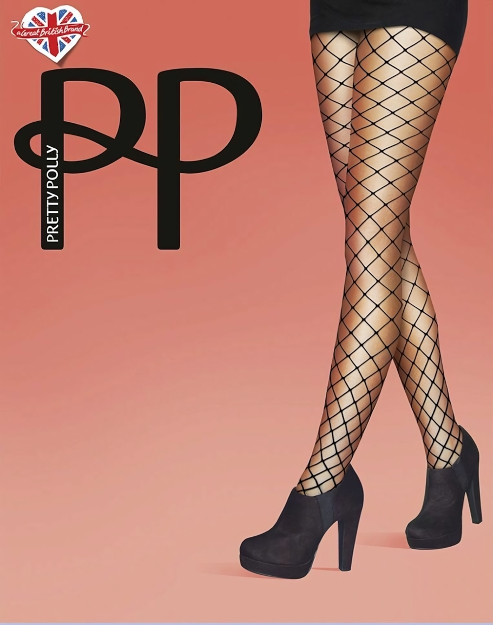 Колготки в крупную сетку Premium Fashion (Размер: S-M-L) (Цвет: черный)