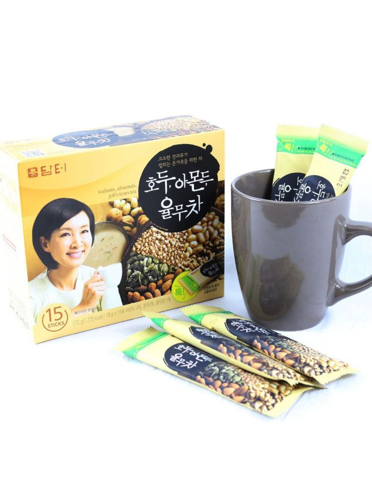 Корейский чай Damtuh Walnuts Almond Job's Tears 15 саше 2 шт