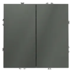 Выключатель двухклавишный Voltum S70 Титан VLS020106