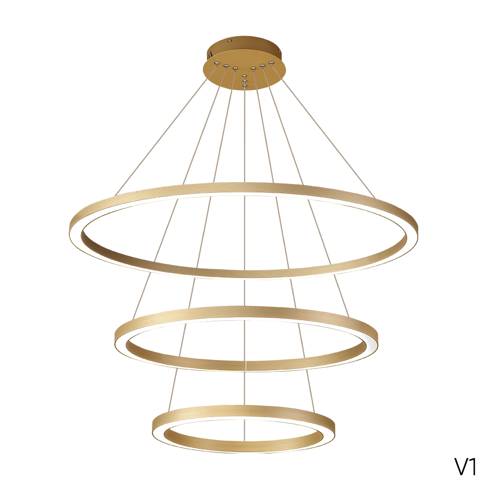 Подвесная светодиодная люстра Crystal Lux FORTUNA SP158W LED GOLD